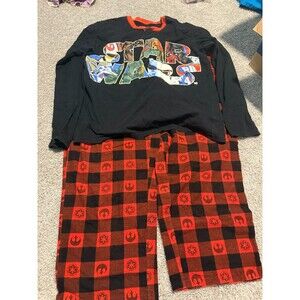 DISNEY Mens XXL 2-Pc Flannel PAJAMA SET~Star Wars~PJs